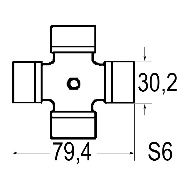 Croisillon 30,2X79,4 Graisseur Lateral référence fournisseur BYP4120G0012